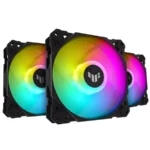 Kit De 3 Ventiladores Asus TUF GAMING TF120 ARGB / 1900 +/-10% RPM / 76 CFM / 29DB(A) / Aura Sync / Negro - Image 2