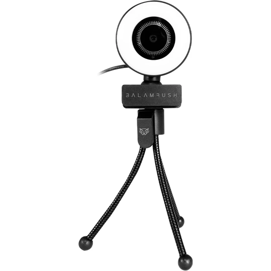 51BU2iu-XIL._AC_SL1500_ Cámara Web BALAM RUSH CW750 / HD 1920 X 1080 / USB / 30 FPS / Micrófono / Luz Led / Omnidireccional / Negro - Image 1