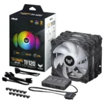 Kit De 3 Ventiladores Asus TUF GAMING TF120 ARGB / 1900 +/-10% RPM / 76 CFM / 29DB(A) / Aura Sync / Negro - Image 6