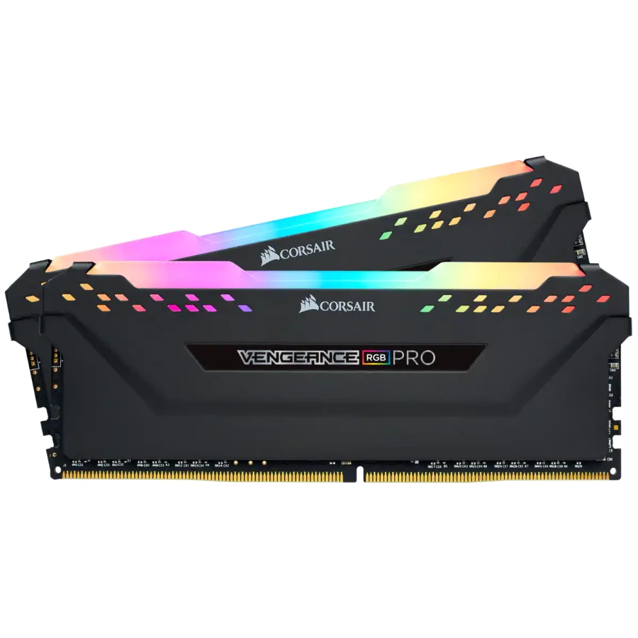 -CMW16GX4M2A2666C16-Gallery-Vengeance-RGB-Pro-13-2up Kit De Memoria RAM CORSAIR Vengeance RGB Pro / 16GB 2x8GB / DDR4 2666MHz* OC / CL16 / Negro - Image 1