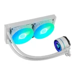 Sistema De Enfriamiento Liquido AIO GAME FACTOR LQG601-WH / 240MM / X2 Vent 120mm / Intel, AMD / Argb / 3 Pines / H. 2550 RPM / 50Cfm / 18.9dBA / Blanco / LQG601-WH - Imagen 4