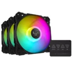 Kit De 3 Ventiladores Asus TUF GAMING TF120 ARGB / 1900 +/-10% RPM / 76 CFM / 29DB(A) / Aura Sync / Negro