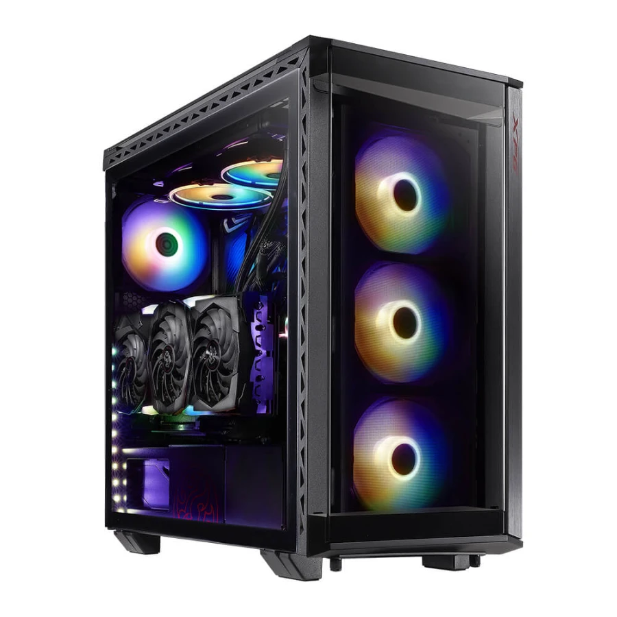 d597585a20397ceb4b5dd9a9cb72bbb5 Gabinete Gaming XPG Battlecrusier / E-ATX / Cristal Templado / 4 Ventiladores Incluidos ARGB / USB 3.0, 3.1 / Negro - Image 1