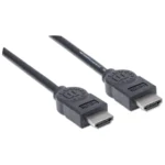 Cable HDMI MANHATTAN / Alta Velocidad 4K 30Hz / Macho A Macho / Blindado / 1.8 metros / Negro / 306119