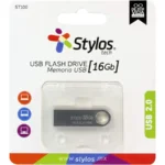 Memoria USB STYLOS ST100 / 16GB / USB 2.0 / Metálico Plata / STMUSB2B / STMUSB2B