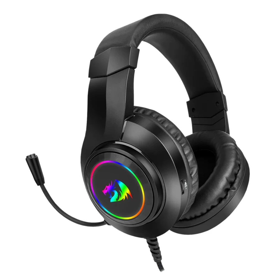 H260-2-PNG-WEB (1) Diadema REDRAGON Hylas H260 Rgb / Alámbrico / 3.5mm, USB / Micrófono / Para Xbox One, Nintendo Switch, PS4, PS5, MAC, PC / Negro - Image 1