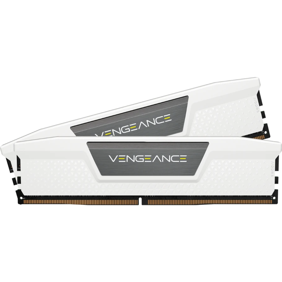 -vengeance-ddr5-wht-config-Gallery-VENGEANCE-DDR5-WHITE-16GB-2UP-13 Kit De Memoria RAM CORSAIR Vengance / 32GB (2X16GB) / DDR5 5600MHz* OC / CL36 / Blanco - Image 1