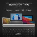 Teclado ACTECK Inspire Comp TI695 Elite Series / Inalámbrico / Nano USB 2.4Ghz-Bluetooth / Español / Negro / AC-934206 - Image 4