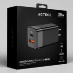 Cargador De Pared ACTECK Energon Prime CP38W AC-935562 / 38W / X1 USB-C / X1 USB A / Negro - Image 3