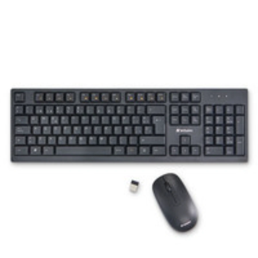 CP-VERBATIM-70708-583f71 Kit De Teclado Y Mouse VERBATIM 70708 / Inalámbrico / Nano USB / Negro / 70708 - Image 1