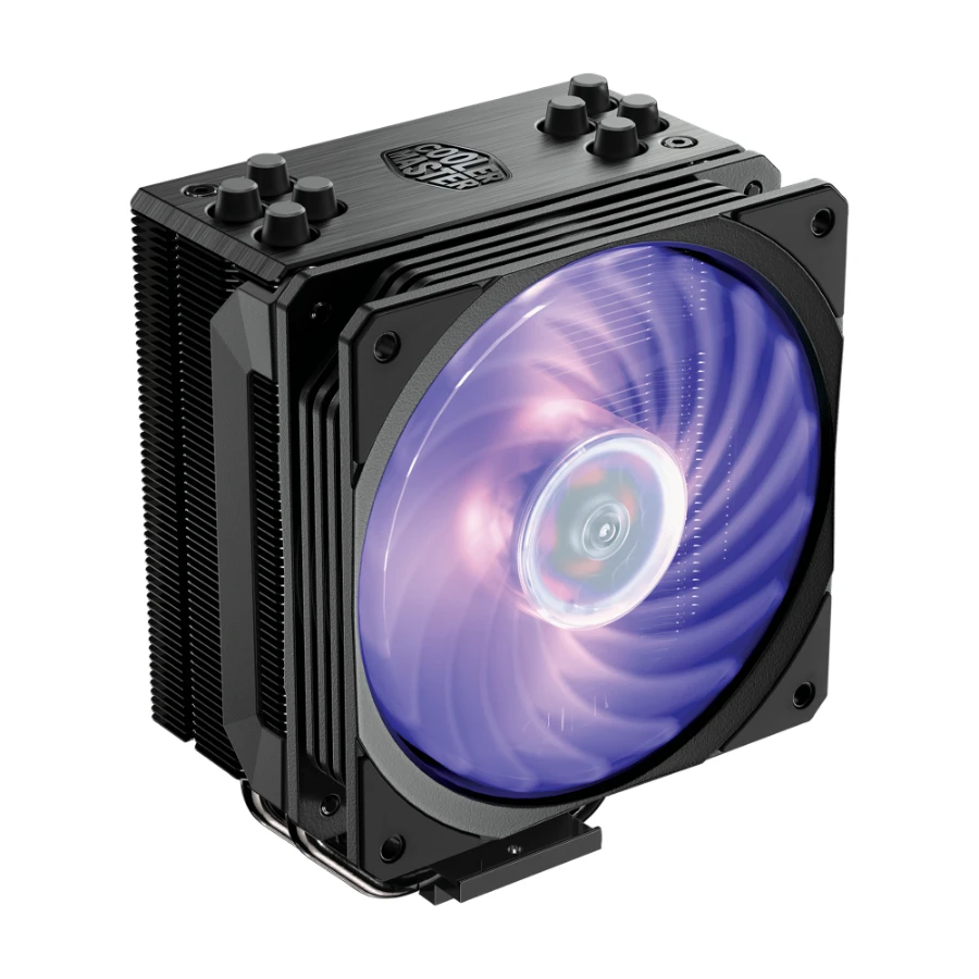 hyper-212-rgb-black-gallery-4-zoom Disipador COOLER MASTER HYPER 212 RGB Black Edition / Ventilador 120mm / 650-2000 RPM / 59CFM / 30 dBA / 4 Pines / Compatible Con Intel Y AMD / Negro / RR-212S-20PC-R2 - Image 1