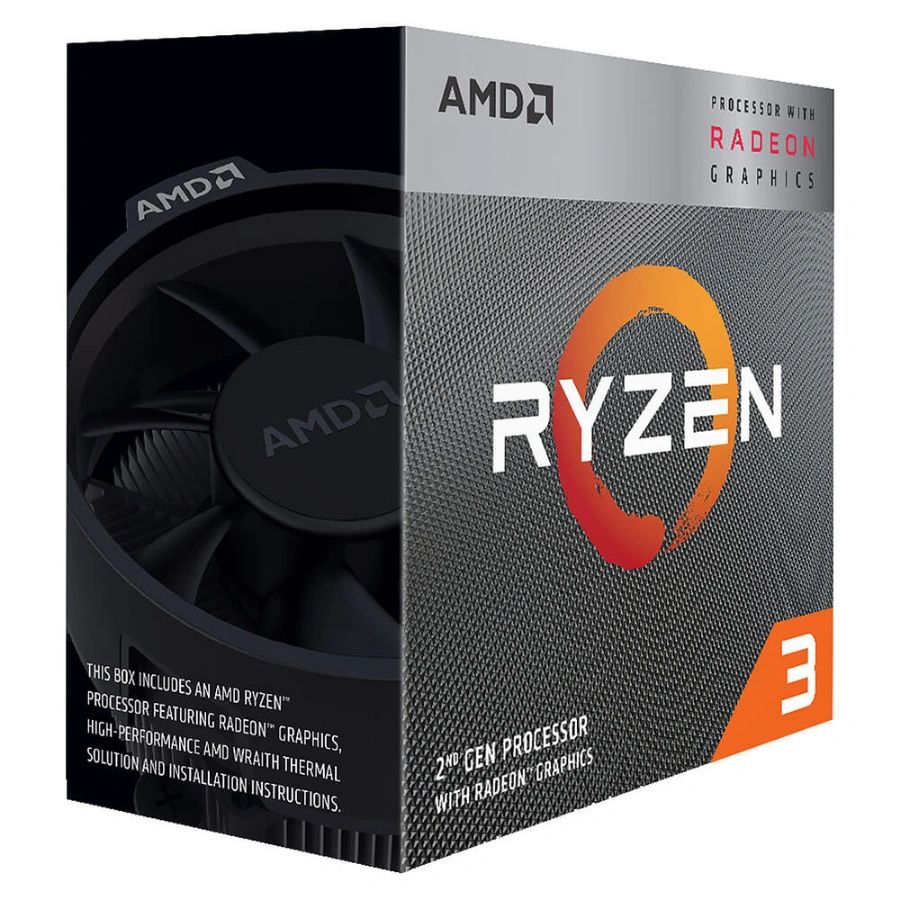 27b3db41bd86e584ede5ed0cf343a9ec Procesador AMD RYZEN 3 3200G / Am4 / 4 Nucleos / 3.6-4GHZ / CON GRAFICOS RADEON VEGA 8 / CON DISIPADOR - APU - Image 1