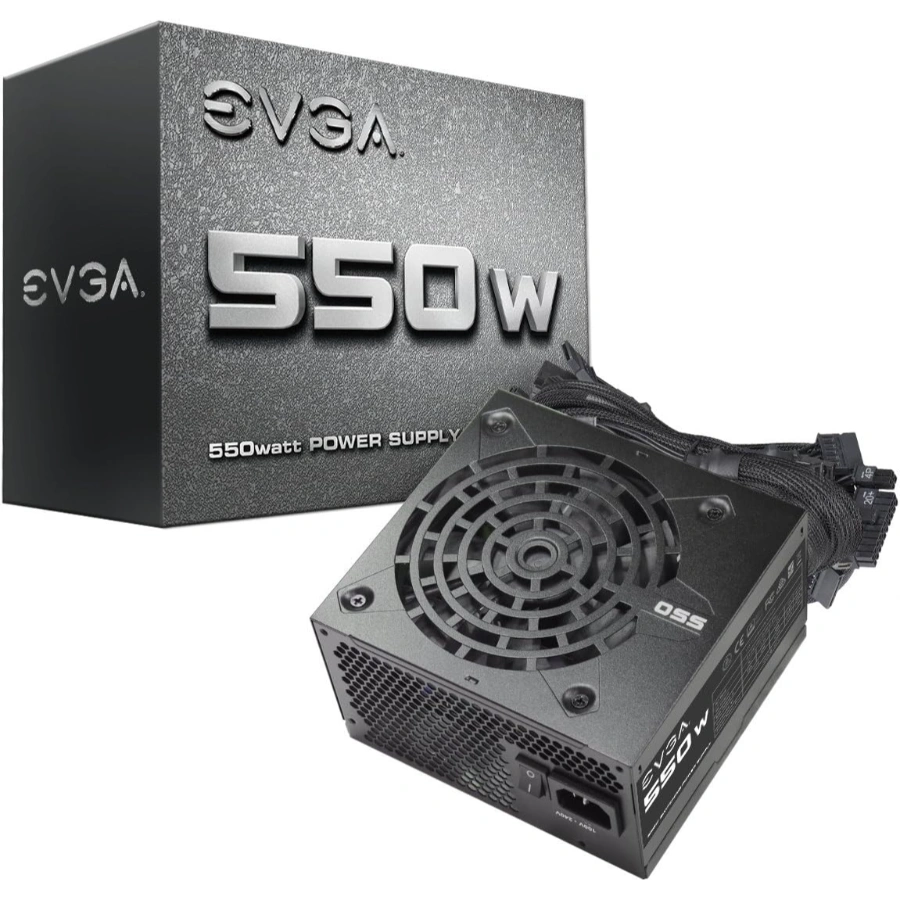 71JfHxUzG-L._AC_SL1200_ Fuente De Poder EVGA 550N1 / 550W / 20+4Pin / Cpu 4+4 / Pci-E 6+2 / Sata / Molex / Negro - Image 1