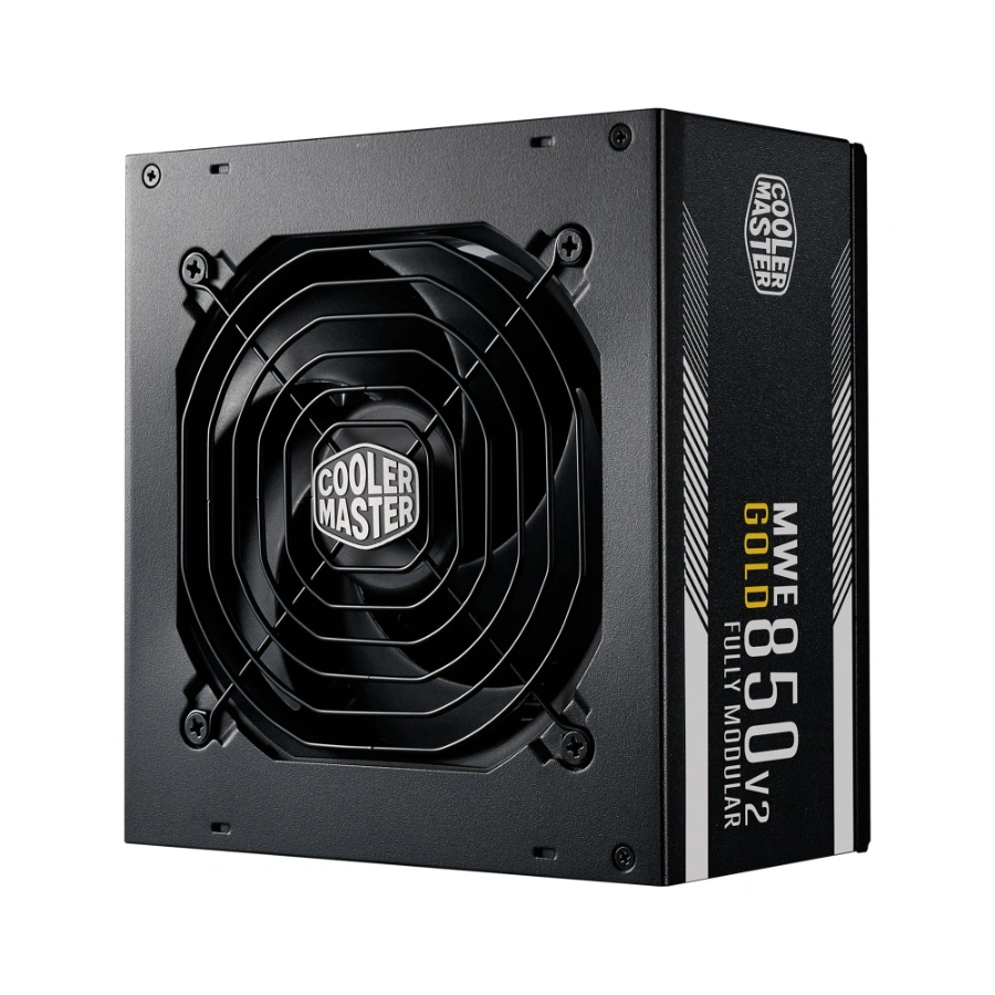 CP-COOLERMASTER-MPE-8501-AFAAG-U2-1 Fuente De Poder COOLER MASTER MWE GOLD 850 V2 / 850W / 80 Plus Gold / Modular / 24Pin / Cpu 4+4 / Pci-E 6+2 / Sata / Molex / Negro / MPE-8501-AFAAG-U2 - Image 1