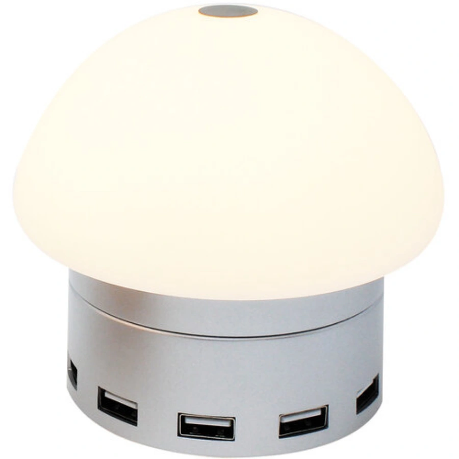 NECNON_TRADE_NL-1_SL Luminario Led NECNON Nl-1 / Touch Smart HUB 6 Puertos USB / Amperaje Inteligente / Protección Contra Descargas / Ideal para recargar la batería de todos tus dispositivos - Image 1