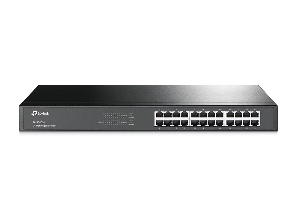 CP-TP-LINK-TL-SG1024-1 Switch Tp-Link Tl-Sg1024 / 24 Puertos MDI-MDIX / Rj45 Gigabit 10, 100, 1000 / No Administrable / Rack 19 Pulgadas / 1000Mbps - Image 1