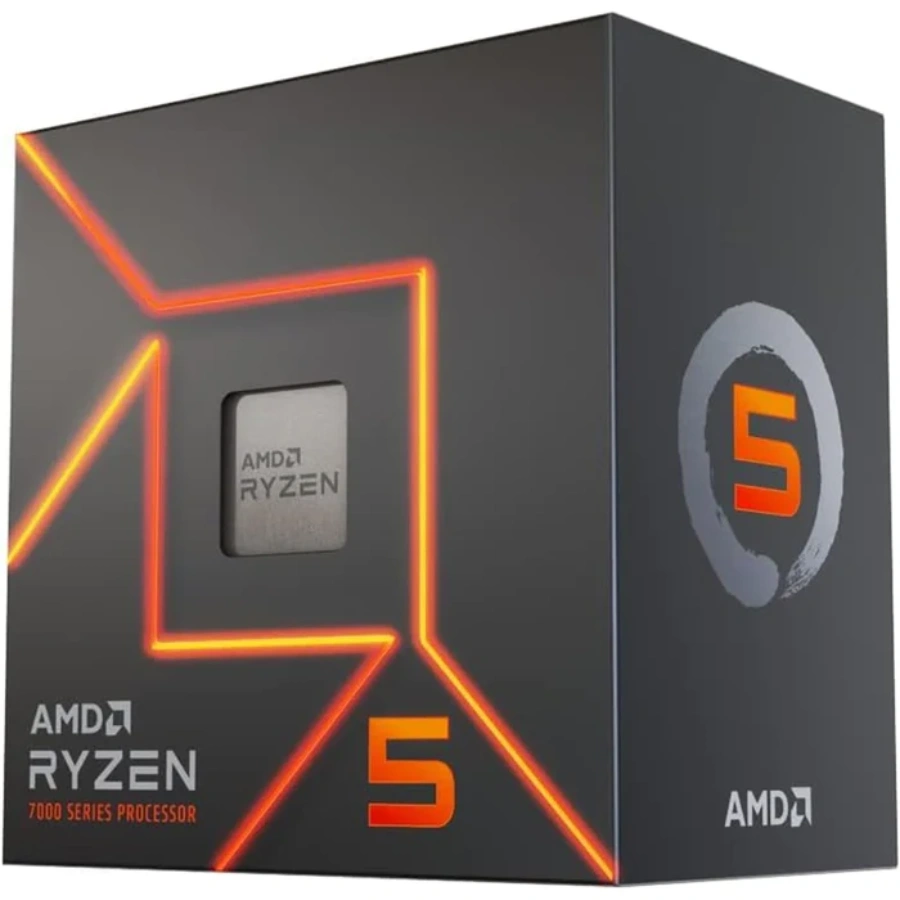 100-100001015BOX25 Procesador AMD Ryzen 5 7600 / Socket AM5 / 3.8-5.1GHz / 6 Núcleos, 12 Hilos / Gráficos Integrados / Con Disipador / 7000 Series - Image 1