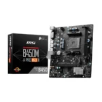 Tarjeta MADRE MSI B450M-A PRO MAX II / AM4 / 64GB X2 DDR4 4133MHz / Hdmi, DVI / M.2 PCI-e 3.0 / USB 3.2, 2.0 / Micro ATX