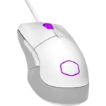 Mouse Gamer COOLER MASTER MM310 RGB / 400-12000Dpi / Alámbrico / 6 Botones / Ligero, Ambidiestro / Cable Tipo-C a Tipo-A / Blanco Con Purpura / MM-310-WWOL1
