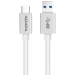 Cable ADATA / USB -A – USB Tipo-C / Versión 3.2 / 5Gbps / 1 Metro / Blanco Con Plata / ACA3AL-100CM-CSV - Image 2