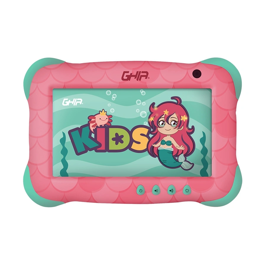 imagen_art_detalles_bigest Tablet GHIA KIDS 7” / A133 Quad Core / Android 13 Go / RAM 2GB / Almacenamiento 32GB / Wifi / Bluetooth / Frontal 0.3MP, Trasera 2MP / Rosa Con Verde - Image 1