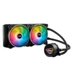 Enfriamiento Liquido AIO XPG Levante X 240 / 240MM / X2 Vent 120mm ARGB 3 Pines 5V / Intel, AMD / 2000RPM / 61.5Cfm / 18.17dBA / Negro