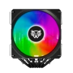 Disipador BALAM RUSH NITROX NX70 / Intel, AMD / X2 Ventiladores 120mm / 1800Rpm / 73.6Cfm / 33.8 dBA / 4Pin, 3Pin 5V ARGB / Color Negro - Imagen 3