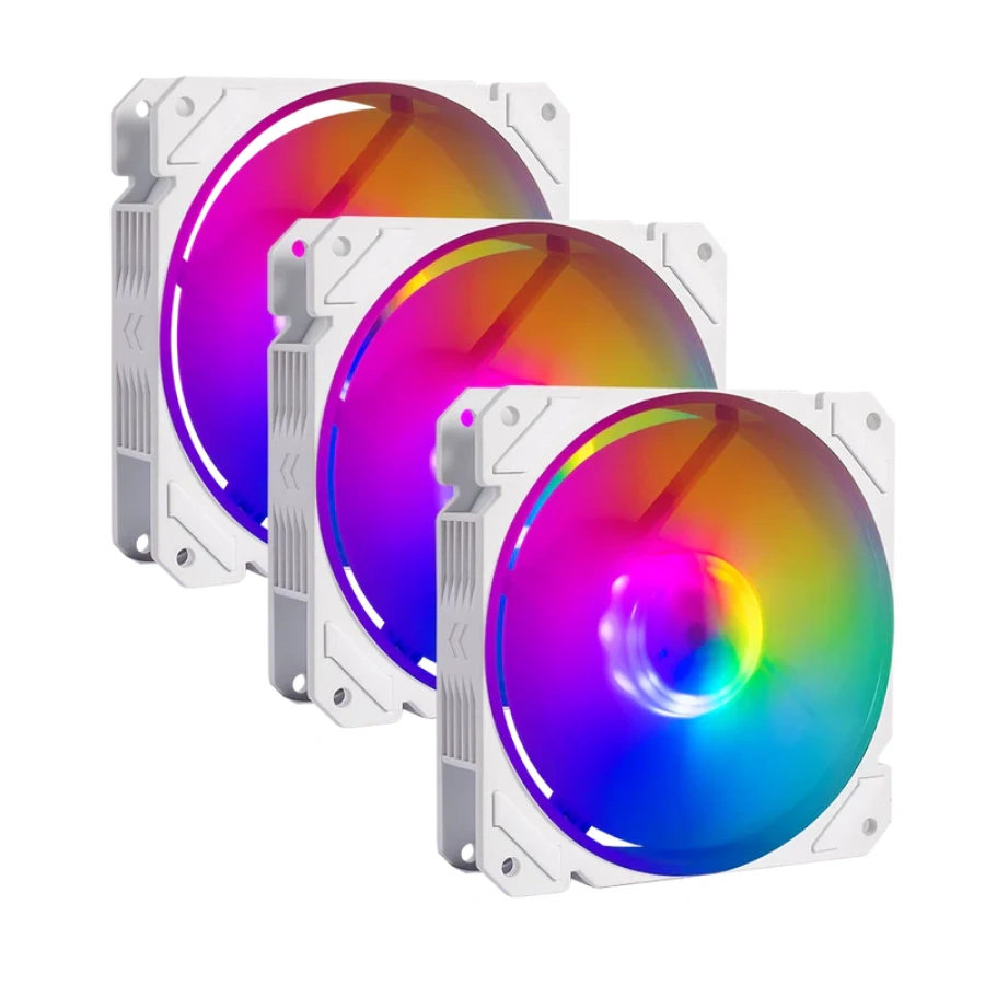BR-937979_kit Kit De Tres Ventiladores BALAM RUSH EOLOX BLAZE EX70KW / 120MM / 1200 RPM / 30.71 Cfm / 22.1 dBA / 3Pin 12V, 3Pin 5V ARGB / Blanco - Image 1