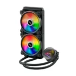 Enfriamiento Liquido AIO XPG Levante X 240 / 240MM / X2 Vent 120mm ARGB 3 Pines 5V / Intel, AMD / 2000RPM / 61.5Cfm / 18.17dBA / Negro - Image 2