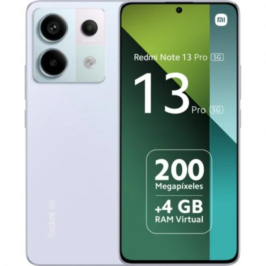 1714-xiaomi-redmi-note-13-pro-5g-8-256gb-morado-libre Smartphone XIAOMI REDMI NOTE PRO 13 5G / 6.67" / Almacenamiento 256GB RAM 8GB / Cámara 200MP+8MP+2MP/16MP / MIUI14 / Morado - Image 1