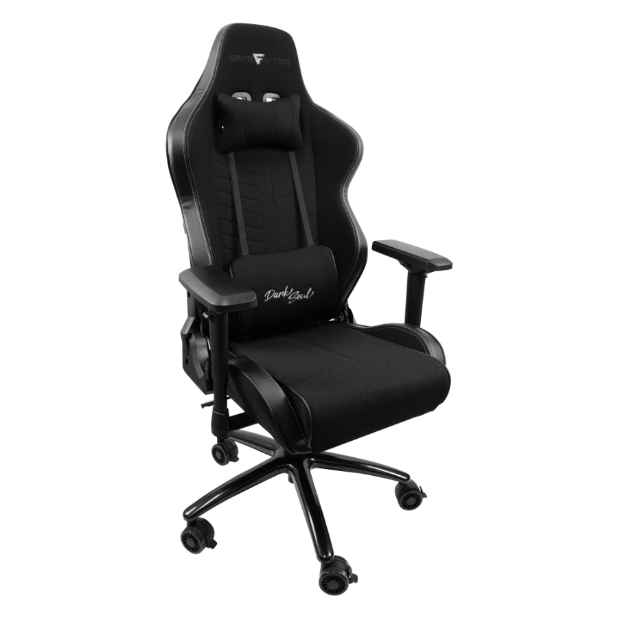 CGC601-DS-BK-06 Silla Gamer Game Factor CGC601-DS DARK SOUL / Respaldo Reclinable, Estructura Metálica / Gas Clase 4 / Reposabrazos Ajustables 4D / Hasta 150KG / Negro - Image 1
