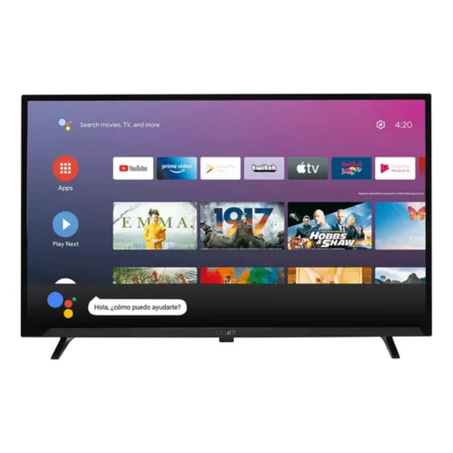 12315-01 Smart TV DLED LANIX 12315 / 32" / 1366 X 768 HD / X2 HDMI, X2 USB 2.0, X1 AV, X1 RJ-45 / Android 11 / Wifi, Bluetooth / Color Negro - Image 1