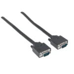 Cable SVGA MANHATTAN 311731 / HD15 Macho A HD15 Macho / Blindado / 1.8 Metros / Negro - Image 2