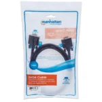 Cable SVGA MANHATTAN 311731 / HD15 Macho A HD15 Macho / Blindado / 1.8 Metros / Negro - Image 5