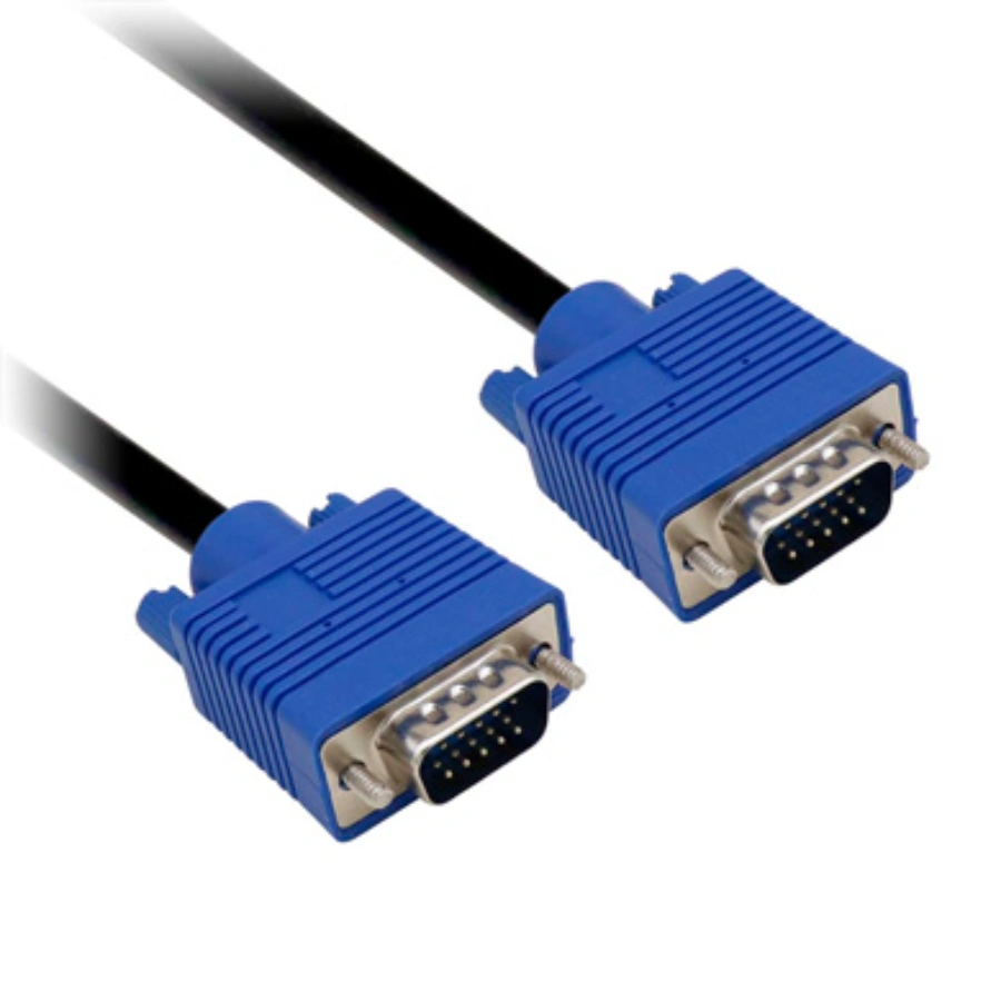 311818_1 Cable Para Monitor BROBOTIX 311818 / VGA / Macho A Macho / HD / 1.8m / 30 AWG / Punta Color Azul - Image 1