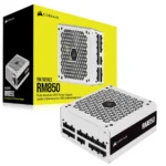 Fuente De Poder CORSAIR RM850 WHITE / 850W / 80 Plus Gold / Full Modular / 24 Pin / Cpu 4+4 / Pci-E 6+2 / Sata / Molex / Blanco - Image 6