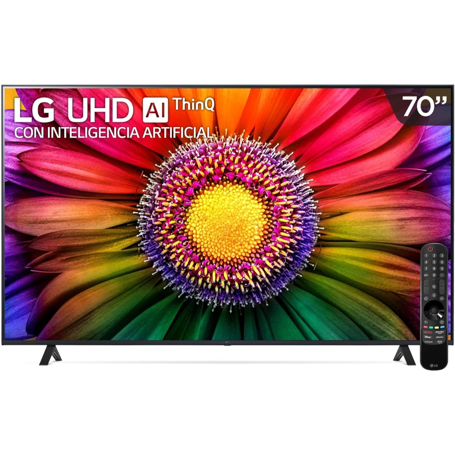 81mslNNFoSL._AC_SL1500_ Pantalla Smart TV LG AI ThinQ UR87 / WebOS 23 / 70″ / 4K UHD / WIFI / Bluetooth / HDR10 Pro / Compatible Con Alexa Y Apple Airplay / Ethernet / X3 HDMI, X2 USB / 60Hz / Negro - Image 1