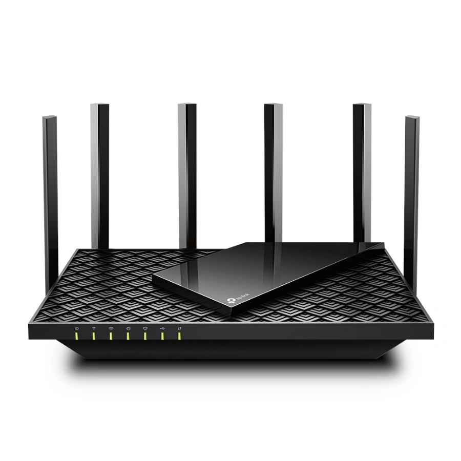 Archer_AX73(US)1.0_A_rgb_large_1598425219977a Router TP-LINK ARCHER AX73 / Ax5400 / Inalámbrico / 4804 Mbps / Doble Banda 2.4, 5 Ghz / 4 Puertos LAN / 6 Antenas / Color Negro - Image 1