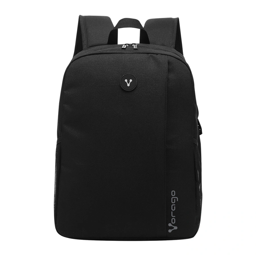 BP-201-BK-01 Mochila VORAGO BP-201 / 15.6" / Ligera Para Laptop / Espacios Esenciales / Poliéster / Color Negro - Image 1