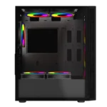 Gabinete BALAM RUSH Dragonfly Mesh GM740 / Media Torre / ATX, Micro ATX, Mini ITX / Panel Cristal Templado / Incl. 4 Ventiladores RGB / USB 2.0, 3.0 / Negro - Image 6