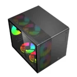 Gabinete Gamer BALAM RUSH Tank Mini GI930 / Micro-ATX / Cristal Templado / 3 Ventiladores RGB Incluidos / USB-C, USB 2.0, 3.0 / Negro - Image 2