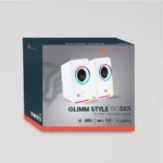 Bocinas Gamer BALAM RUSH GLIMM STYLE BG565 / Alámbricas, Inalámbricas / USB, Bluetooth, 3.5 MM / Sonido Estéreo / 10W / Iluminación LED / Blanco - Image 5