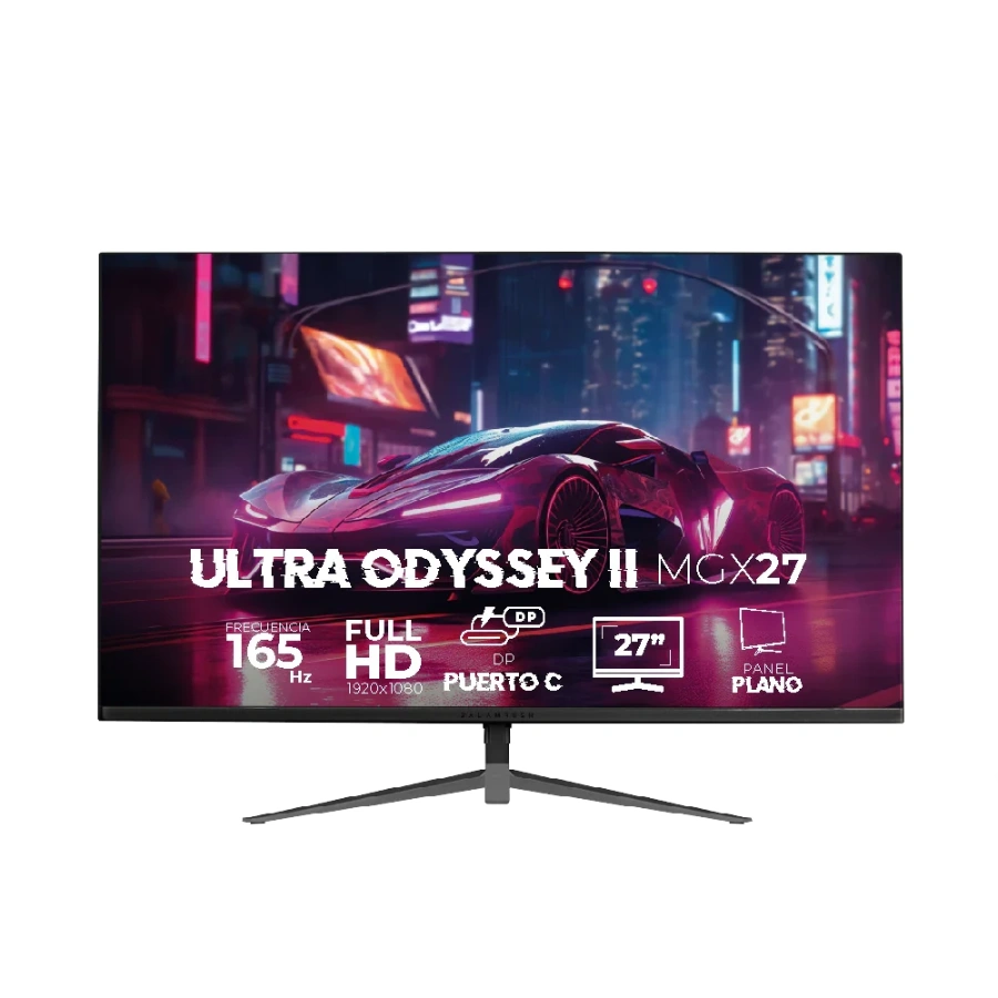 BR-938297_HL-01 (1) Monitor Gamer BALAM RUSH ULTRA ODYSSEY II MGX27 / 27" / 1920 X 1080 Full HD / 165Hz / Panel VA / 1MS / HDMI, DP, USB-C / Adaptative-Sync, Flicker-Free, FreeSync, Low Blue Light / Negro - Image 1