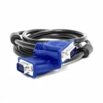 Cable VORAGO / VGA Macho a VGA Macho / 2 Metros / Negro Con Azul