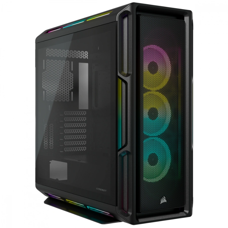 CC-9011230-WW 1 Gabinete CORSAIR ICUE 5000T RGB / Media Torre / ATX / Panel Lateral Vidrio Templado / 3 Ventiladores RGB Instalados / USB 3.0, USB 3.1 Tipo-C, 3.5mm / Negro - Image 1