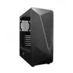 Gabinete Yaguaret UNICON / Media Torre / ATX / Vidrio Templado / Panel Frontal RGB Led Lighting / Fuente De Poder Integrada 550w / USB 3.1, USB 2.0 / Negro