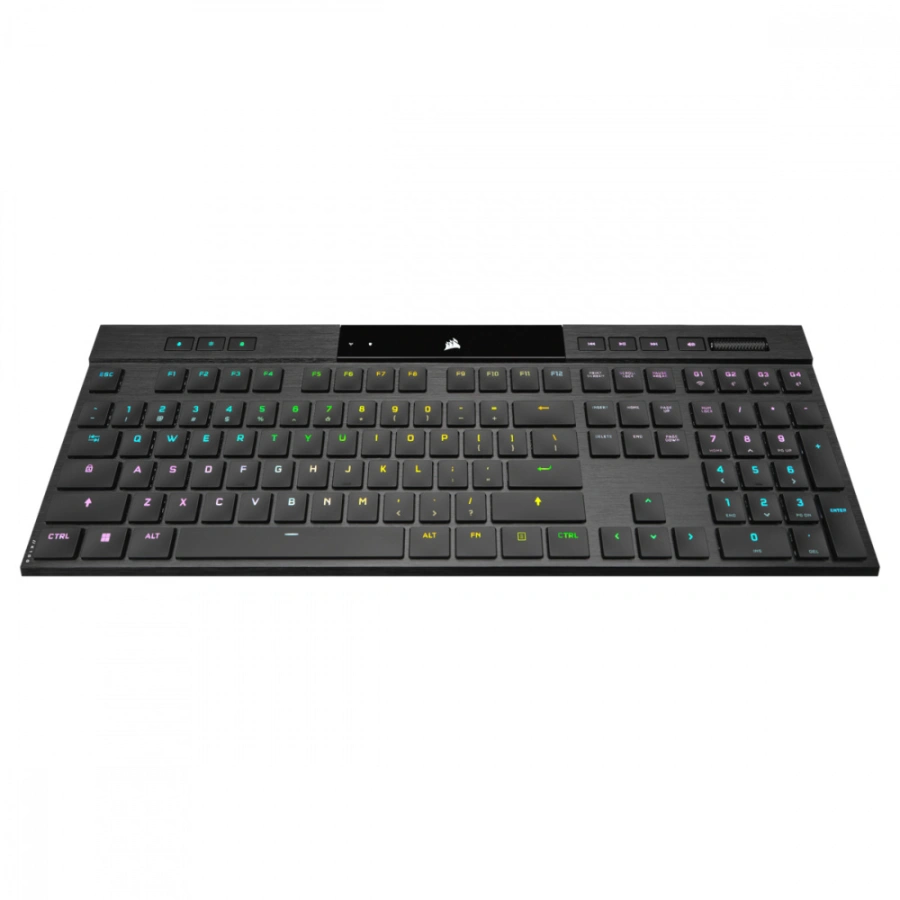 CP-CORSAIR-CH-913A01U-NA-6d2f75 Teclado Mecánico Gamer CORSAIR K100 AIR ULTRADELGADO RGB / Inalámbrico / Cherry Mx Ultra / USB / 100% Anti-Ghosting / Color Negro - Image 1