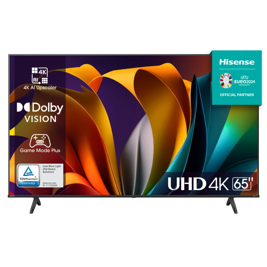 CP-HISENSE-65A6N-a13992 Smart TV HISENSE 65A6N LED 65” / GOOGLE TV / 4K Ultra HD / x3 HDMI, x2 USB, x1 RJ45 / Bluetooth 4.2, WIFI / Color Negro - Image 1
