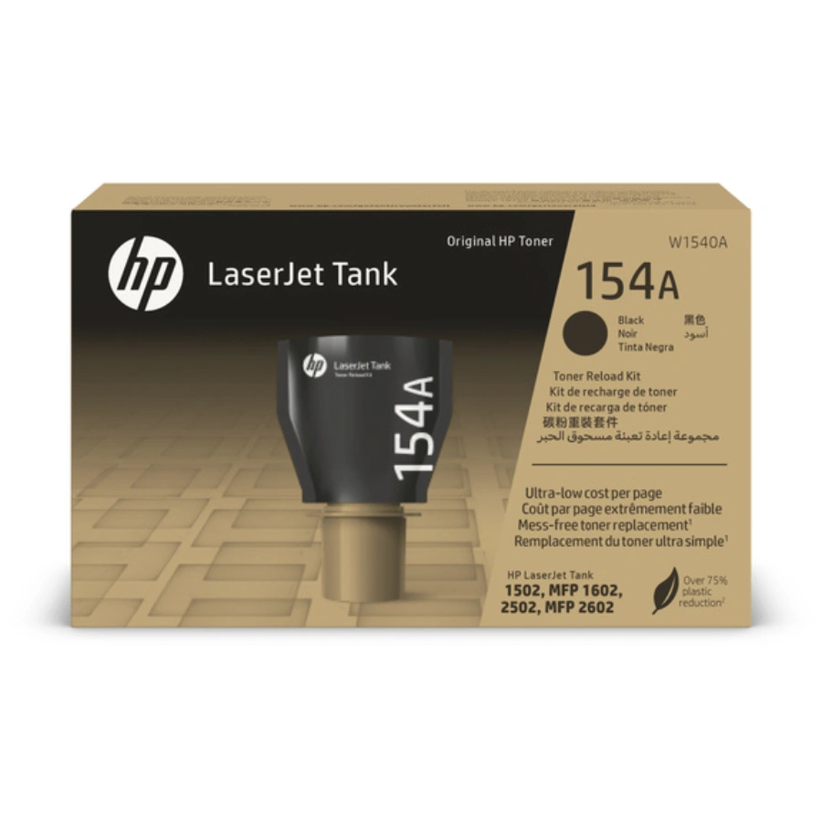 CP-HP-W1540A-1 Kit De Recarga De Tóner De Tanque Original HP LASERJET 154A / Rendimiento 2500 Páginas / Color Negro - Image 1