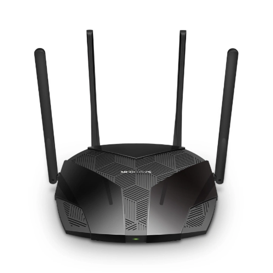 CP-MERCUSYS-MR80X-3bd277 Router Wifi-6 De Doble Banda AX3000 MERCUSYS MR80X / Hasta 300mbps / 2.4-2.5ghz / Access Point, Repetidor, Ipv6 / 4 Antenas Externas De 5dbi / Negro - Image 1